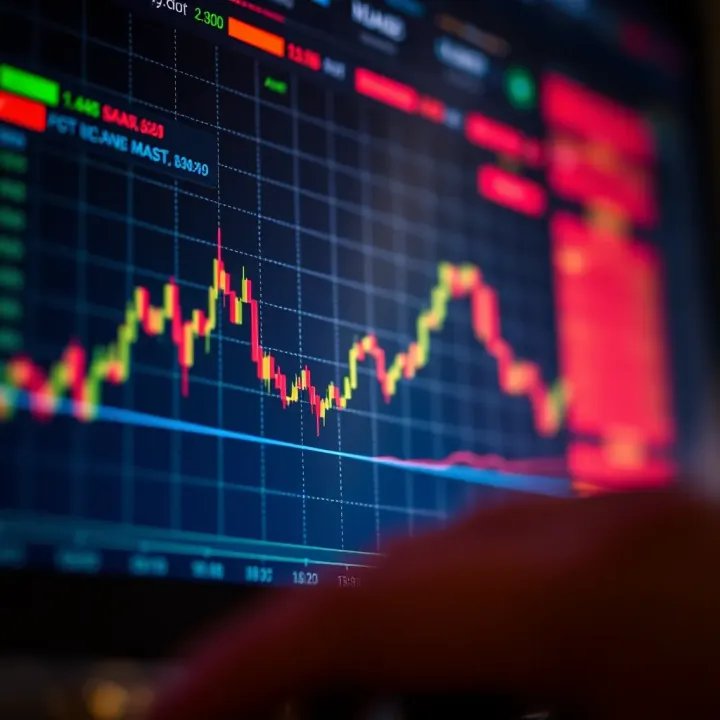 Graph showing Ace Coin price fluctuations with key market trend indicators