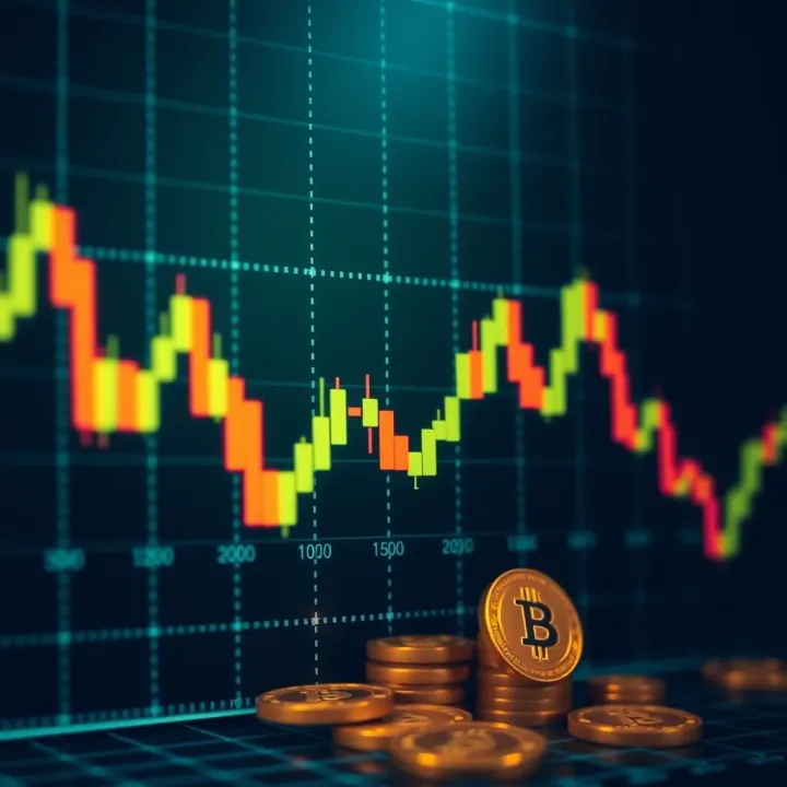 Graph depicting Ada coin price fluctuations over time with trend lines