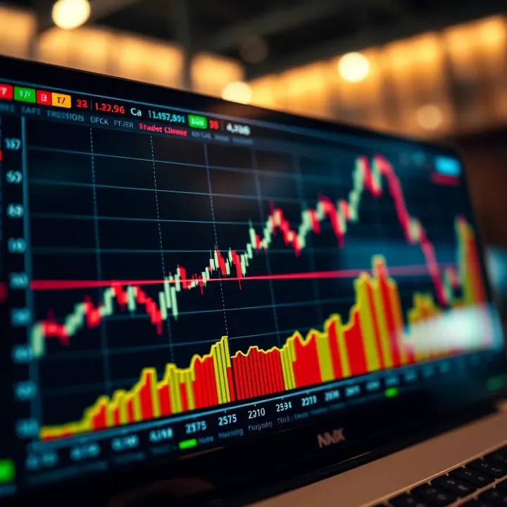 Graph showing algo coin price fluctuations influenced by market trends and investor sentiment