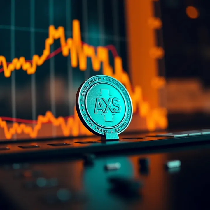 Graph depicting the historical price trends of AXS cryptocurrency over time