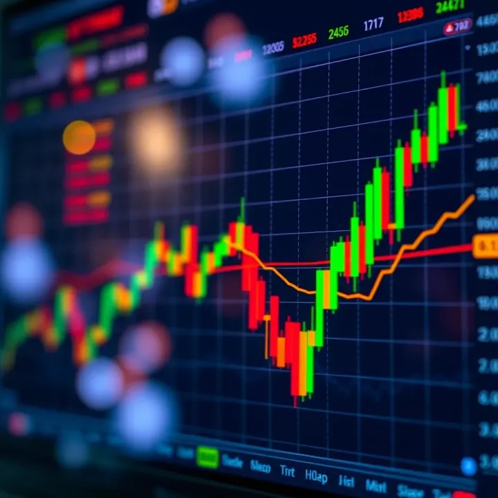 Graph showing Bitcoin Cash price trend with indicators over time