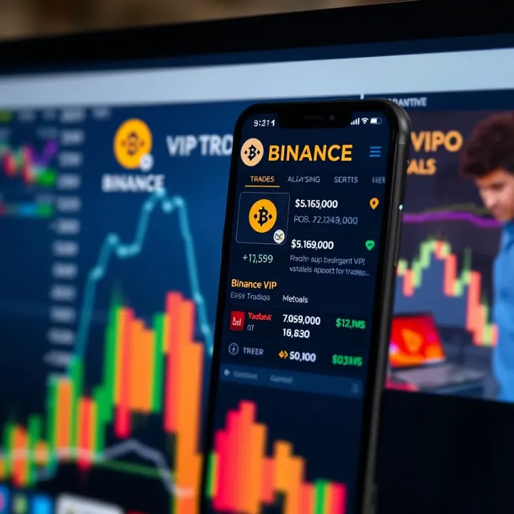Telegram interface showing crypto trading signals with Binance logo