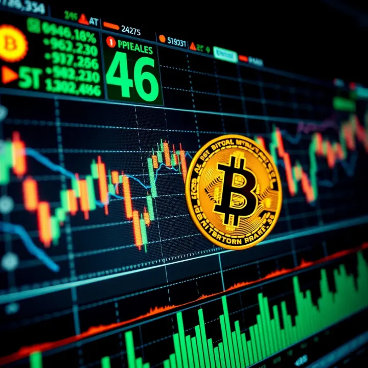 Bitcoin Price Fluctuations and Market Trends Graph displaying Bitcoin price fluctuations with key market trends