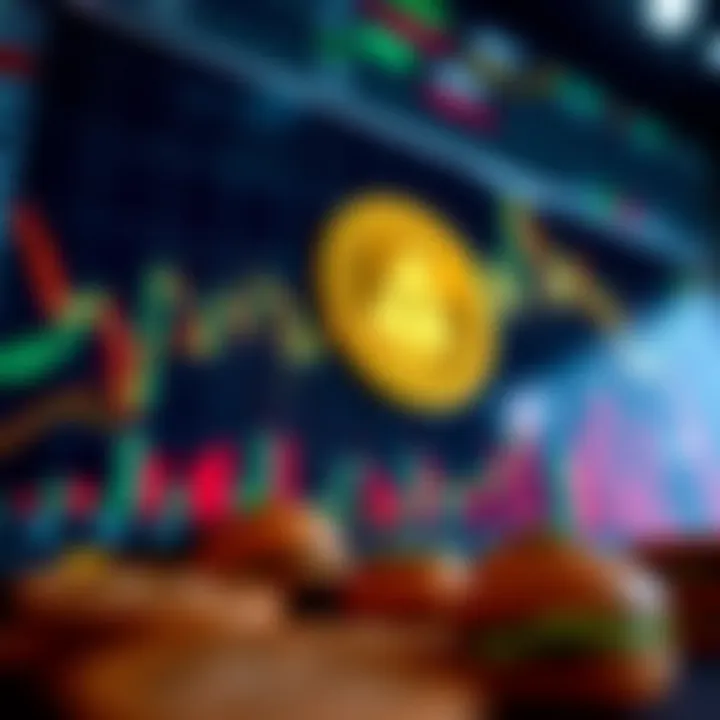 Graph showing Aave cryptocurrency price trends and market fluctuations