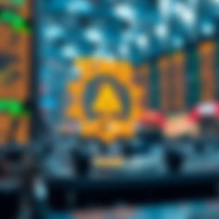 Visualization of Aptos blockchain technology features influencing market performance