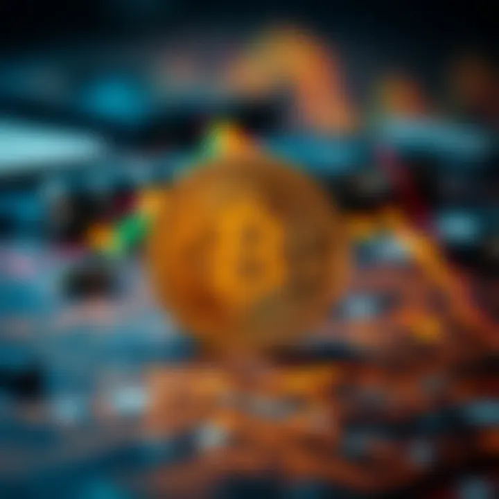 Visualization of blockchain technology underlying AXS Coin and market influencers