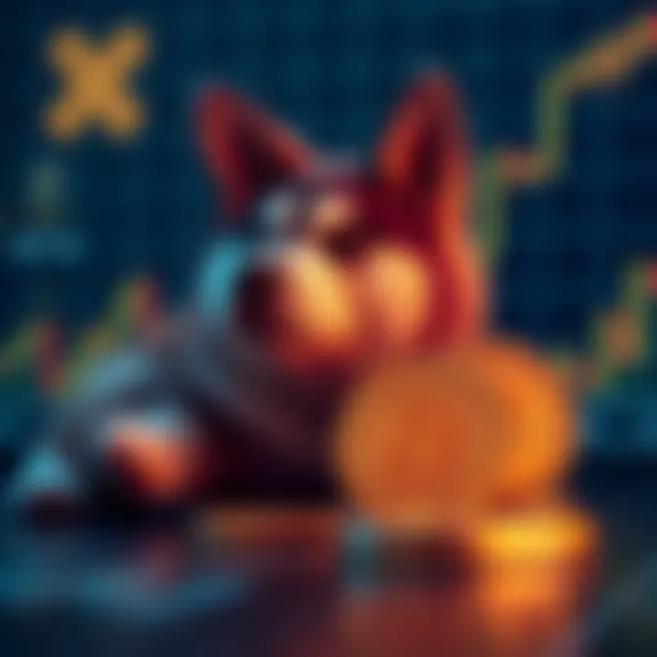 Graph showing upward trend of Baby Doge Coin price with market indicators