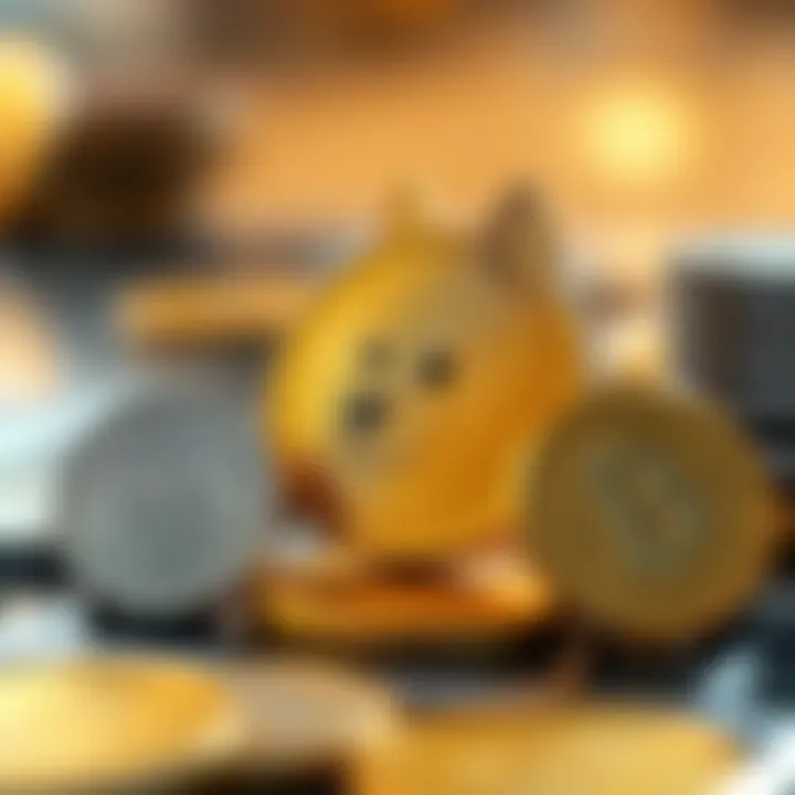Icons representing factors influencing Baby Doge Coin value including market demand and expert insights