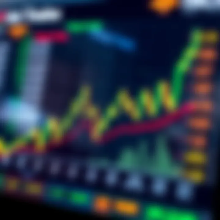 Graph showing currency exchange rates fluctuating in Pakistan's financial market