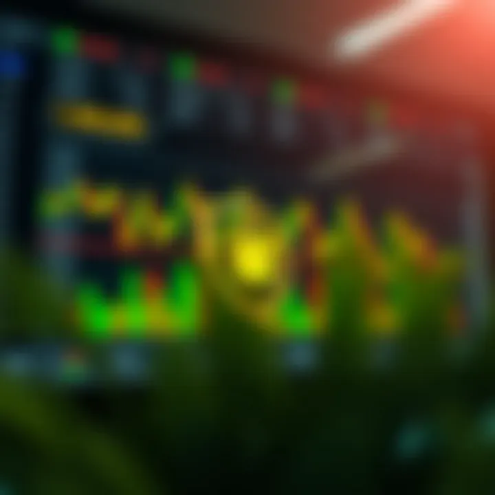 Illustration of financial market graphs and secure transaction icons representing safe trading