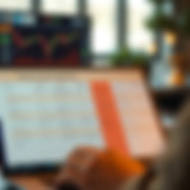 Comparison chart illustrating different features like fees, security, and customer support of trading websites