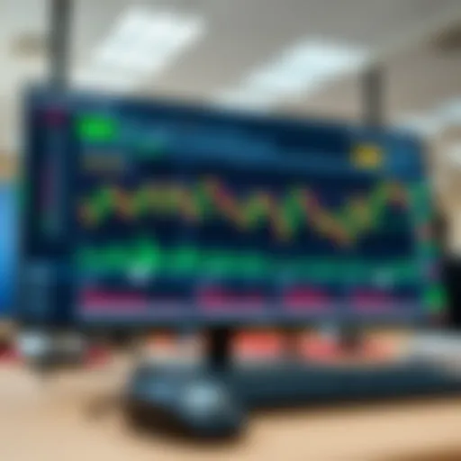 Dashboard of a trading platform showing various market charts and real-time data