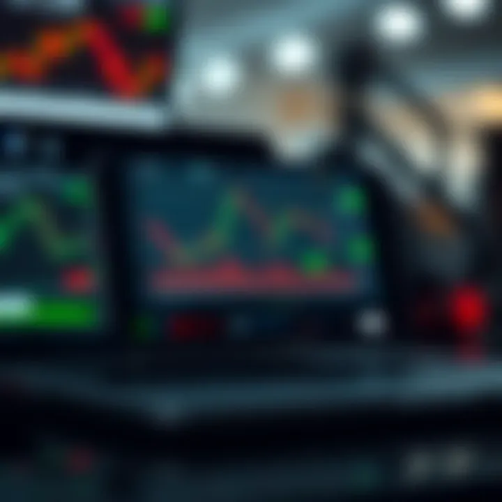 Mobile device displaying TradingView app interface with active stock, forex, and cryptocurrency market data