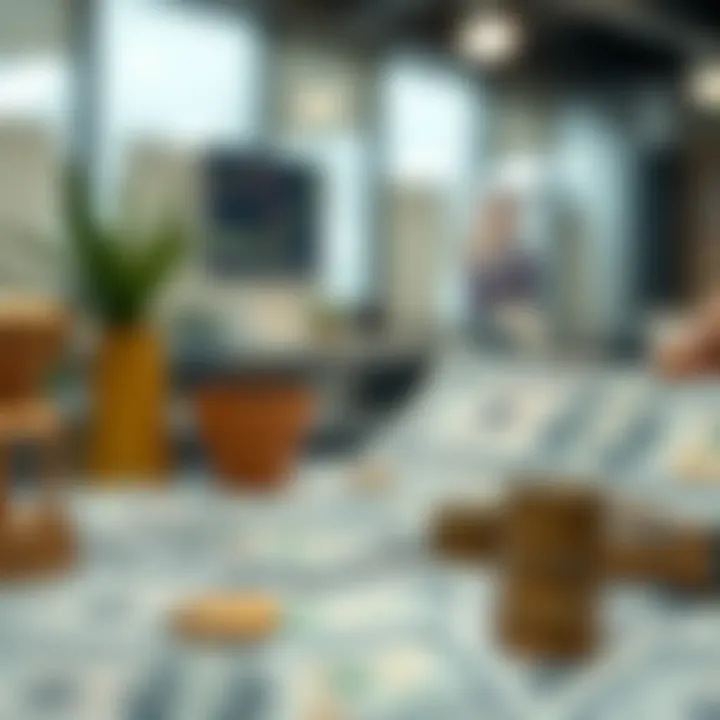 Visual representation of economic factors impacting currency exchange between USD and PKR