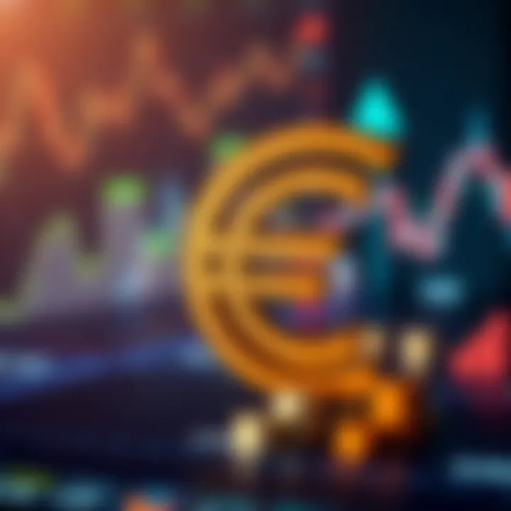 Visual representation of economic indicators and geopolitical factors affecting the euro