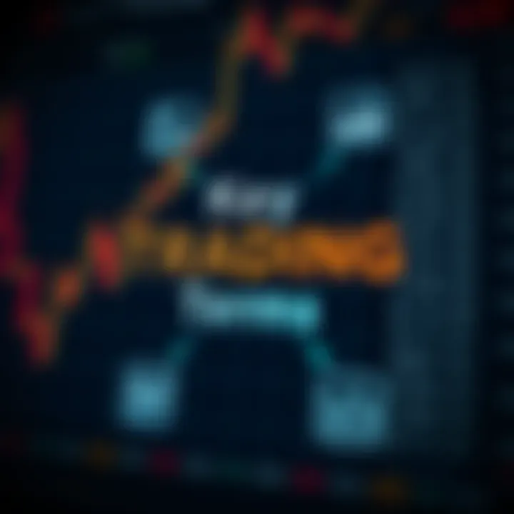 Key Trading Terms Explained Visual representation of trading terminology with icons for buy, sell, and analysis