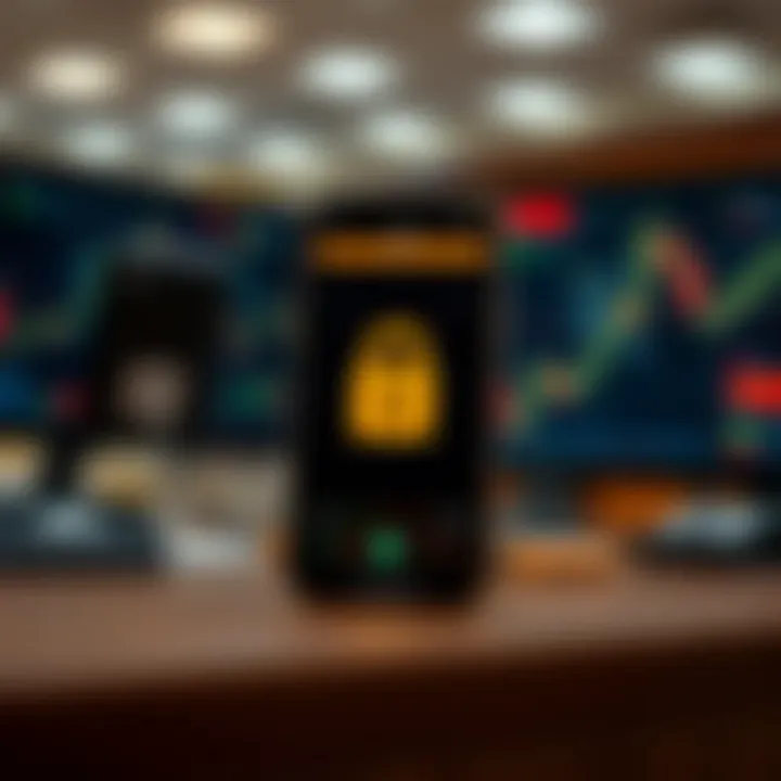 Visual representation of key features like security, real-time data, and analytics in forex trading apps