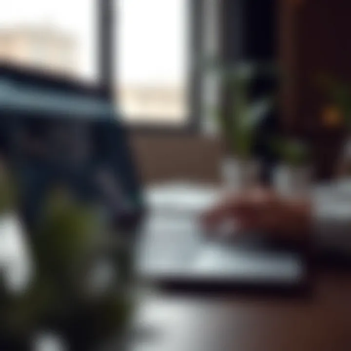 User logging into the Olymp Trade platform on a laptop with a focus on secure password entry