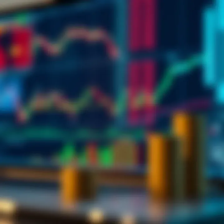 Illustration of risk management concepts including charts and protective strategies