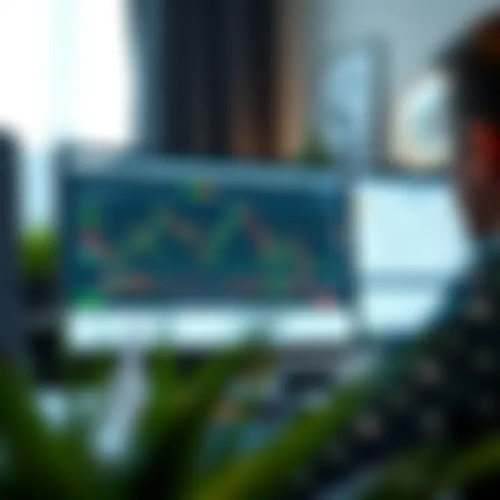 Customizable chart settings and community trading ideas interface on TradingView platform