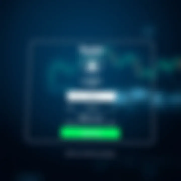 Secure login screen of Quotex app highlighting safety features and user authentication