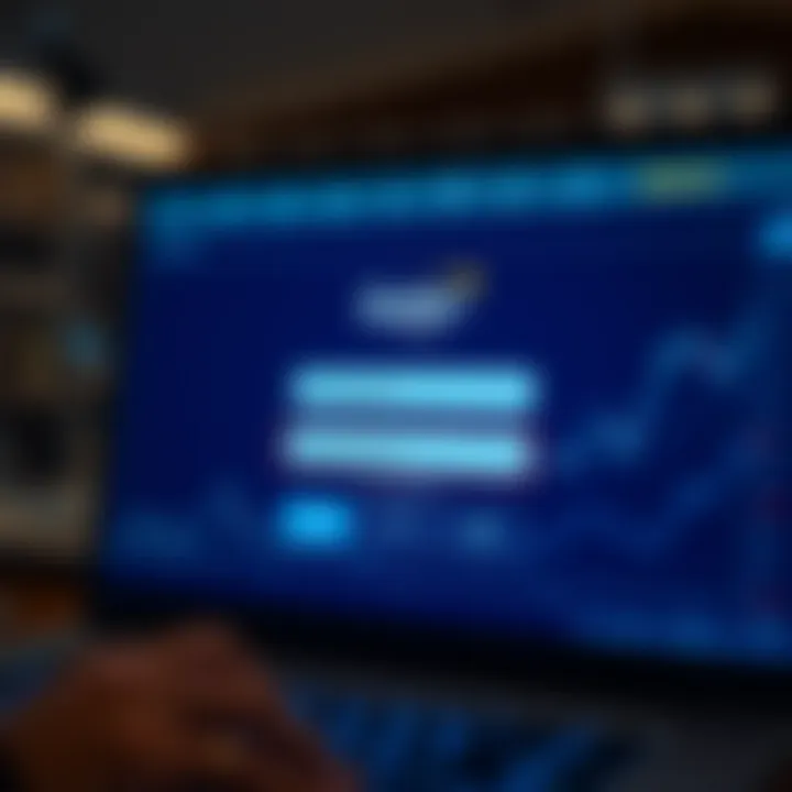 Secure login interface of Quotex highlighting username and password fields with security icons