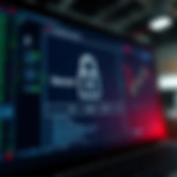 Secure login screen emphasizing encryption and safety measures for online trading