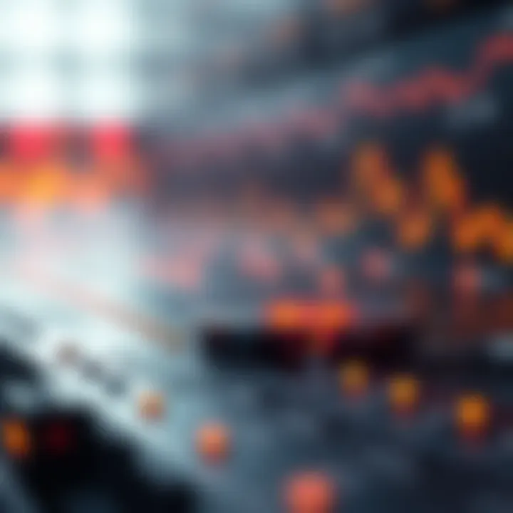 Conceptual illustration of Stellar Lumens blockchain technology and market factors