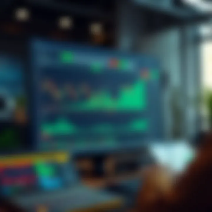 User-friendly trading platform interface showing various market charts and trading tools