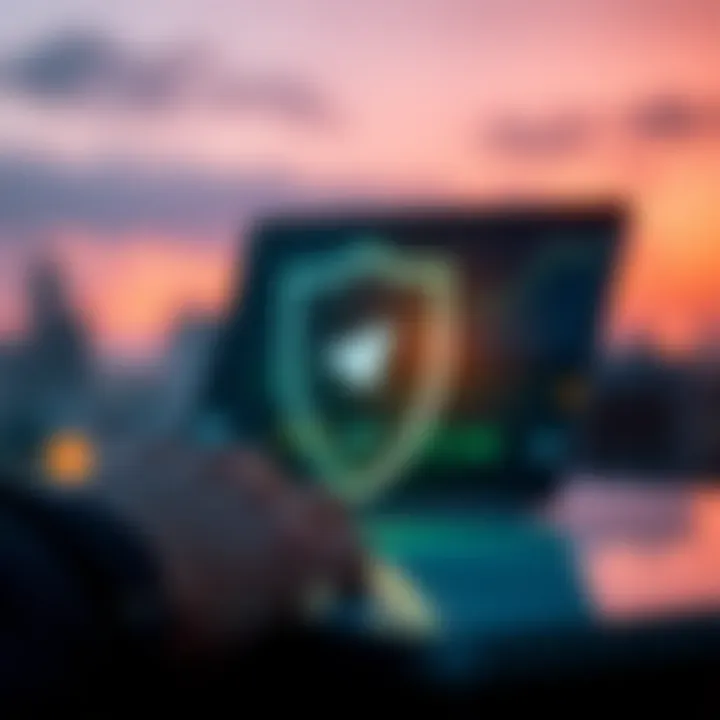 Conceptual graphic showing secure trading tips with shield and check marks representing trust and safety in trading signal usage