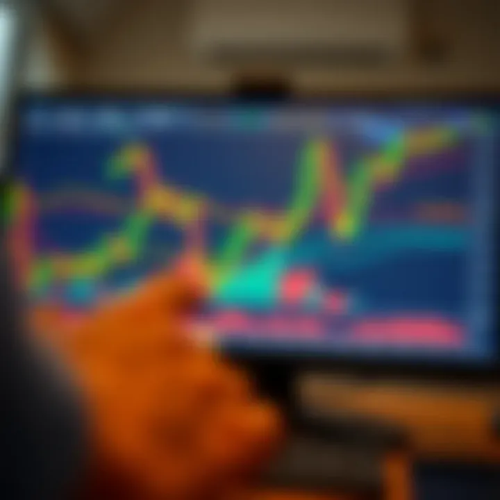 Interactive TradingView chart displaying candlestick patterns and technical indicators