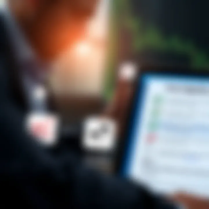 Illustration of a checklist and evaluation icons representing the assessment of forex signal quality for Pakistani traders