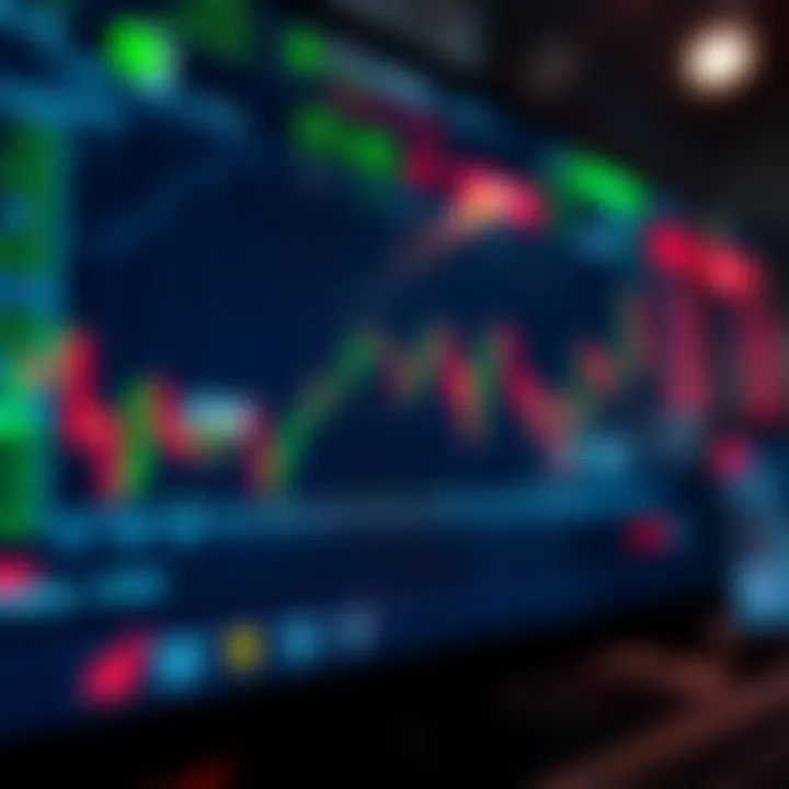 Conceptual illustration of risk-free trading practice with virtual currency on a digital screen