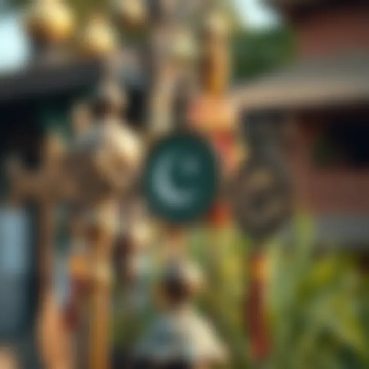 Traditional cultural symbols representing unity and social values in Pakistan