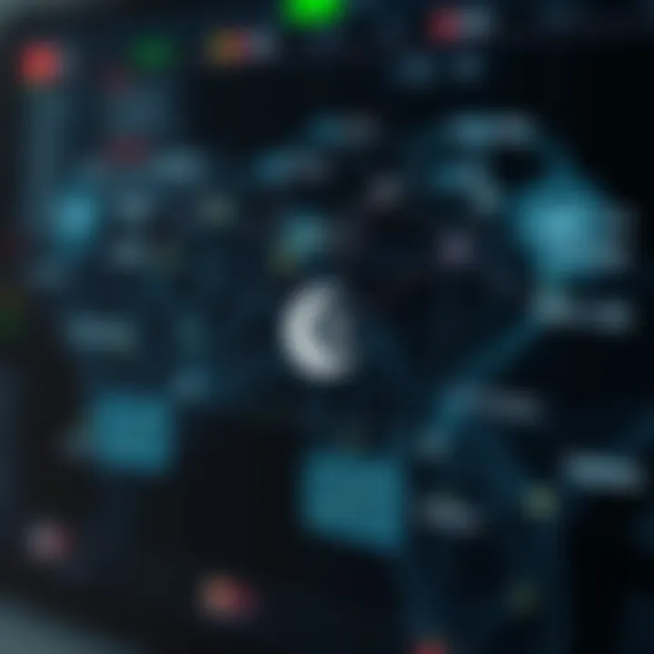 Network graph illustrating connections between various commodities traded by Pakistan highlighting trade volumes and market trends