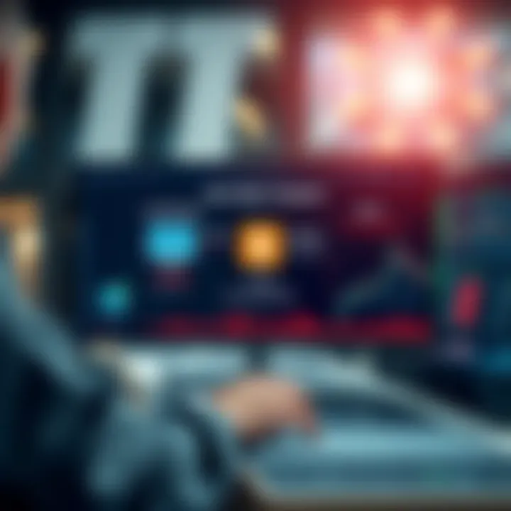 Diagram illustrating the flow of automated trading software executing buy and sell orders in financial markets