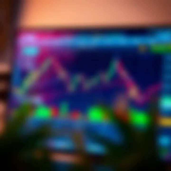 Interactive TradingView chart displaying candlestick patterns and technical indicators