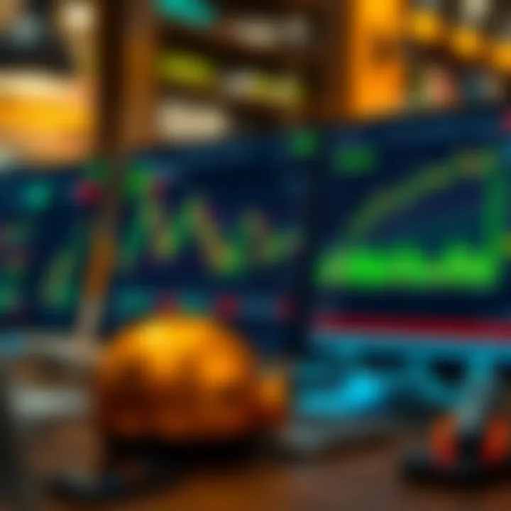 Interactive tools in TradingView for analyzing market trends and making investment decisions