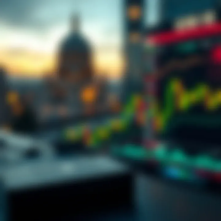 Economic indicators and financial charts influencing the USD to PKR currency value