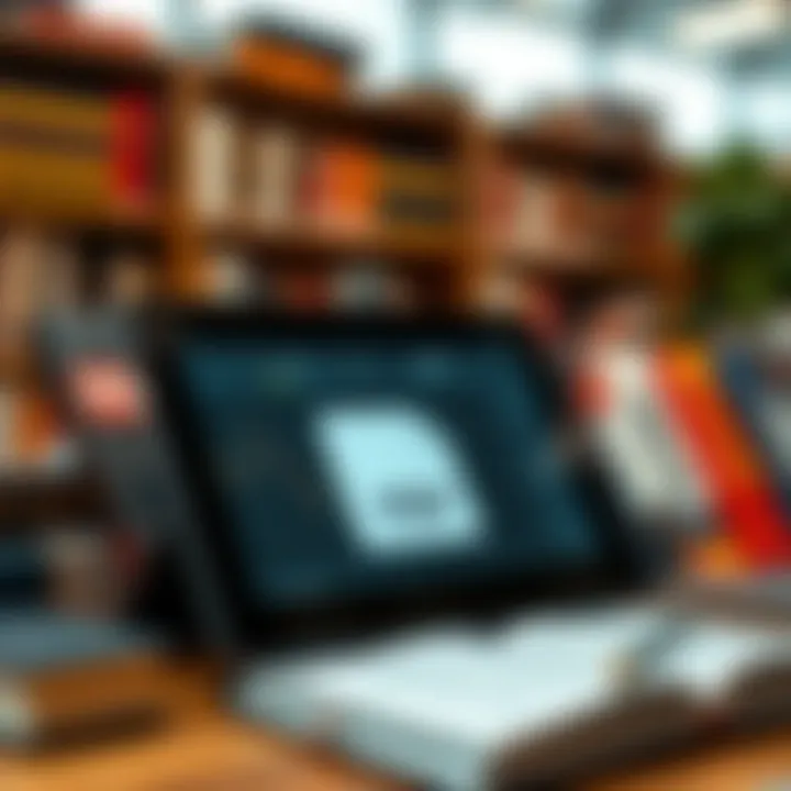 Collection of trading books displayed on a digital device screen highlighting free PDF downloads