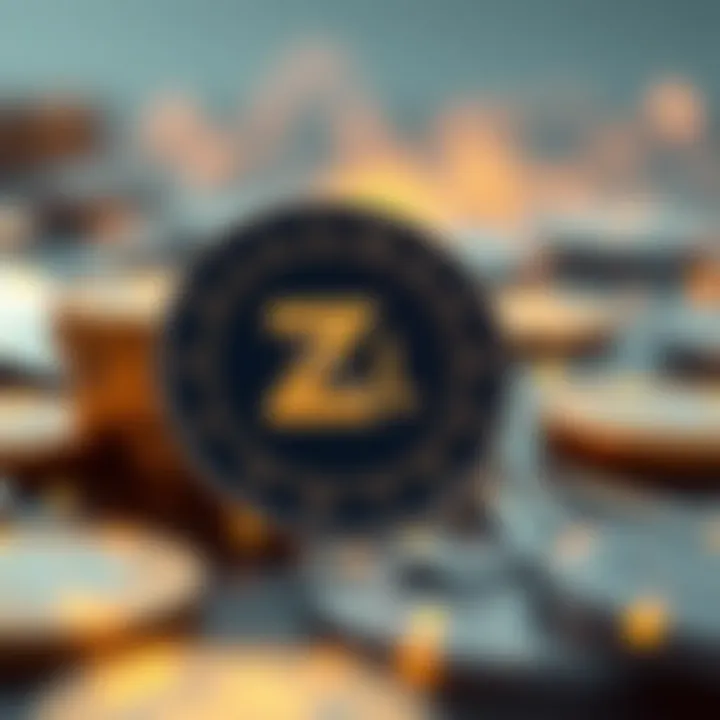 Conceptual illustration of Zilliqa blockchain technology and its impact on cryptocurrency value