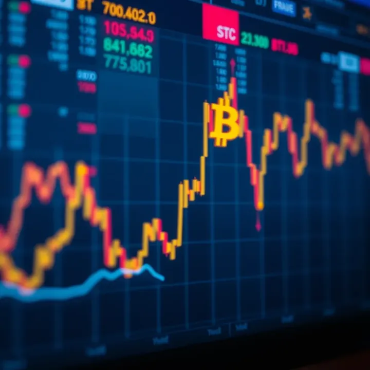 Graph illustrating Bitcoin price fluctuations influenced by market trends and external events