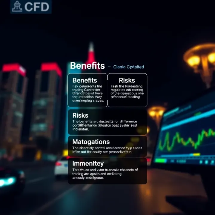 Graphic showing key benefits and risks associated with trading Contracts for Difference alongside regulatory highlights in Pakistan