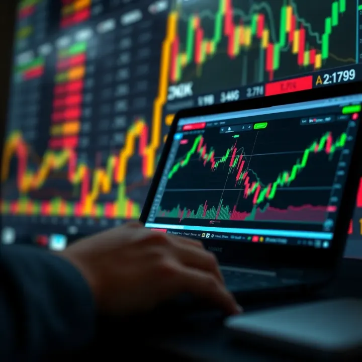CFD Trading Strategies and Risk Management Techniques Visual representation of CFD trading strategies including market analysis and risk management tools