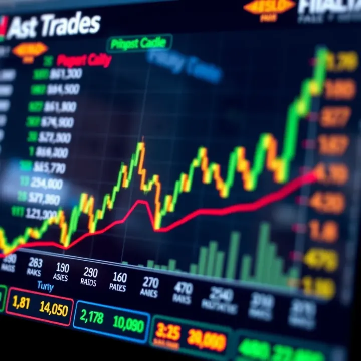 Graph showing currency exchange rates fluctuating in Pakistan's financial market