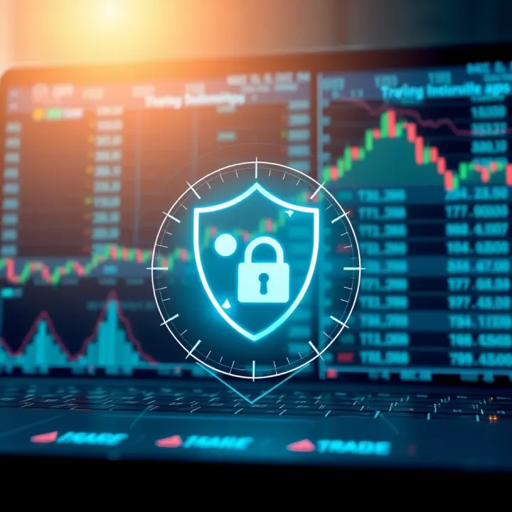 Emphasizing Security in Trading Applications for Safe Investments Secure digital shield symbolizing advanced security measures for trading applications