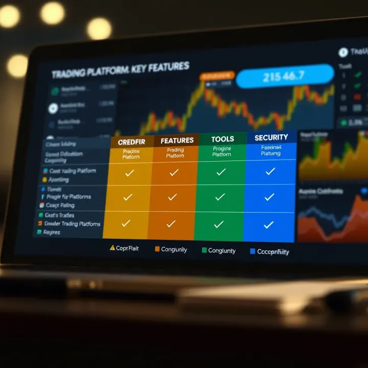 Graph showing comparison of trading platform features such as fees, tools, and security for Pakistani investors
