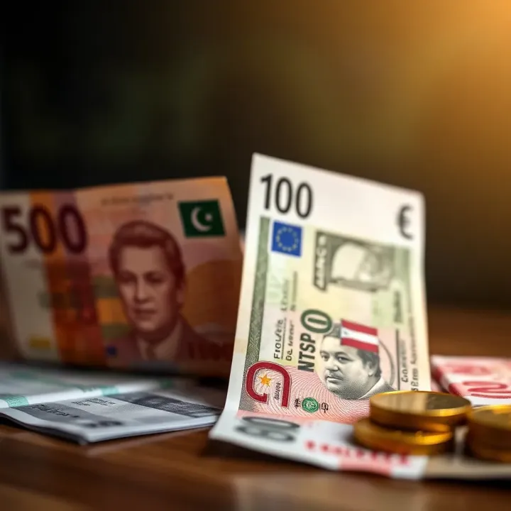 Comparison of local and foreign currencies symbolizing investment choices in Pakistan