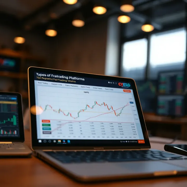 Chart showing different types of trading platforms suitable for traders in Pakistan