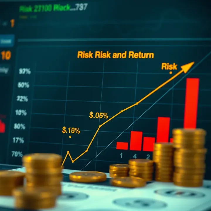 Evaluating Risk and Return in Currency Investments Graph illustrating risk and return factors influencing currency investment decisions